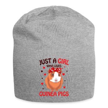 Cochon d'Inde - Bonnet en jersey - gris chiné - Devant