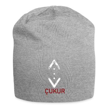 Cukur mit schrift - Jersey-Beanie - Grau meliert - Vorne
