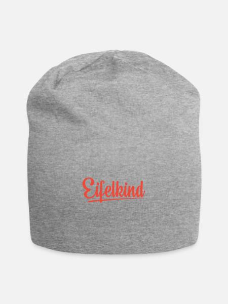 Eifelkind Eifel Liebe Heimat Shirt Design - Jersey-Beanie - Grau meliert