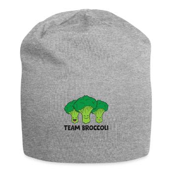 Équipe Broccoli Vegan Vegetarian Broccoli - Bonnet en jersey - gris chiné - Devant