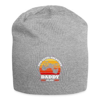 Gamer Papa Level up daddy Design für einen - Jersey-Beanie - Grau meliert - Vorne
