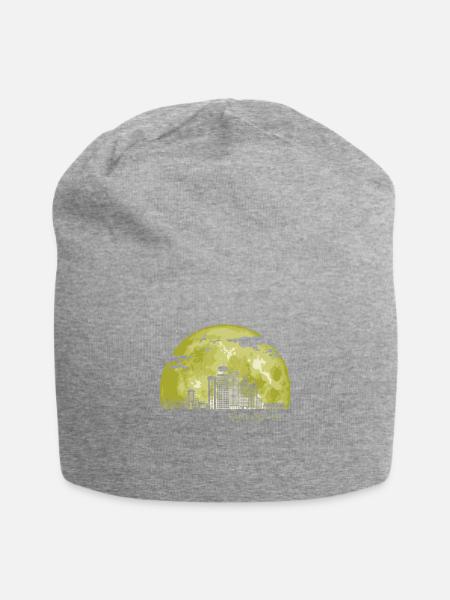 VANCOUVER MondLichtNachtsterne Skyline - Jersey-Beanie - Grau meliert