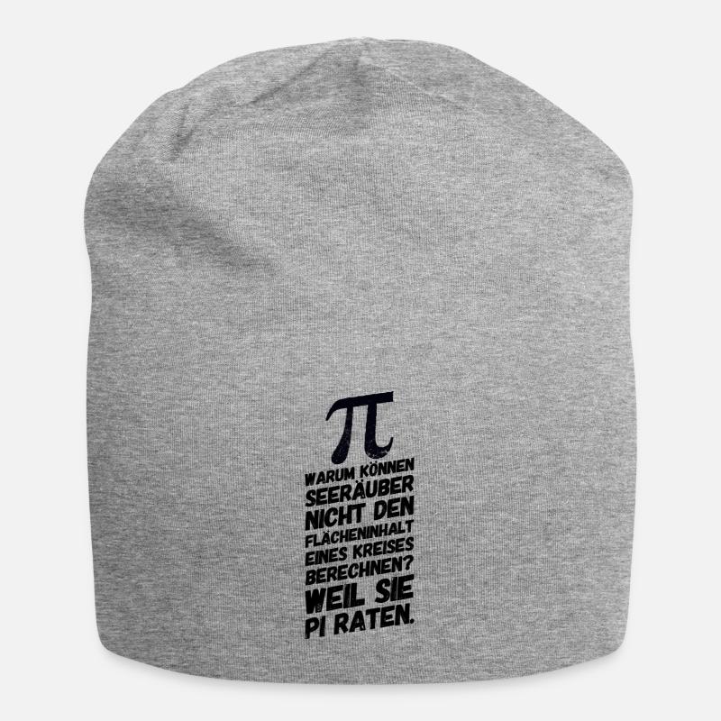 Pi Mathe Mathemaik Witz Spruch - Jersey-Beanie - Grau meliert