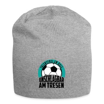 Fußball Männer Mannschaft Bier Saufen Verein - Jersey-Beanie - Grau meliert - Vorne