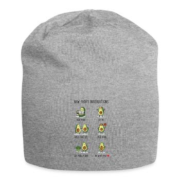 Avo Cardio Resolutions Avocado Vegan Next Year - Jersey Beanie - heather grey - Front