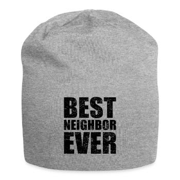 Best neighbor neighbor neighborhood gift - Jersey Beanie - heather grey - Front