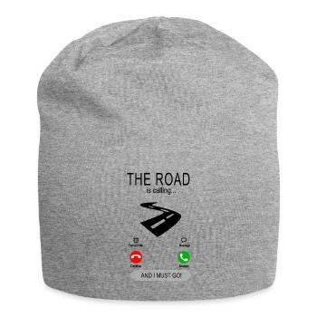 The road is calling - Road guards - Road builders - Jersey Beanie - heather grey - Front