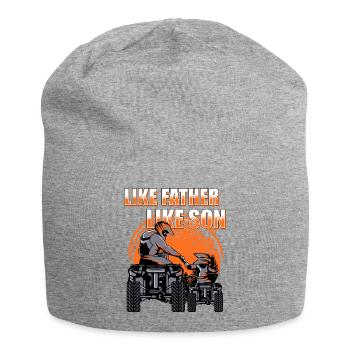Quad - Jersey-Beanie - Grau meliert - Vorne
