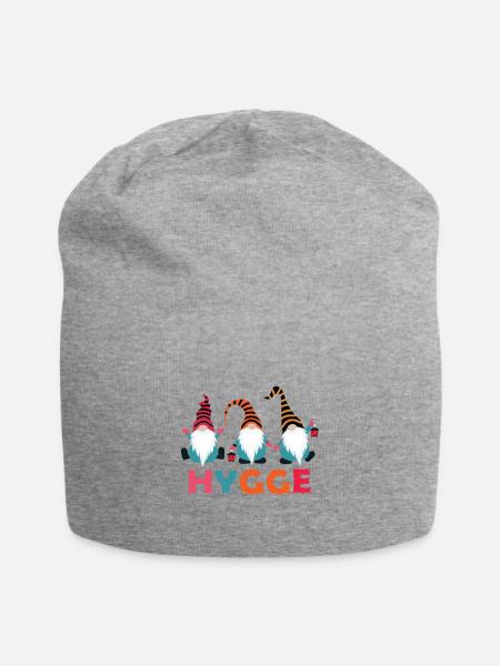 Hygge Christmas - Jersey-Beanie - Grau meliert