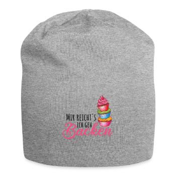 Mir reichts ich geh backen - Jersey-Beanie - Grau meliert - Vorne