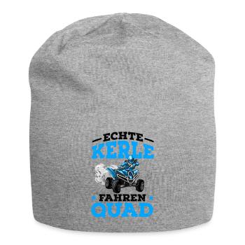 Quad - Jersey-Beanie - Grau meliert - Vorne