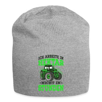 Landwirt - Jersey-Beanie - Grau meliert - Vorne