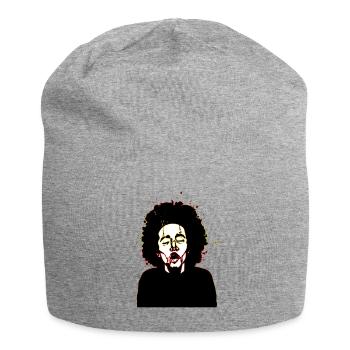 Bob Smoking Marley Weed Kiffen Rasta Geschenk 420 - Jersey-Beanie - Grau meliert - Vorne