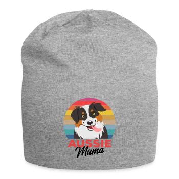 Australian Shepherd - Jersey-Beanie - Grau meliert - Vorne