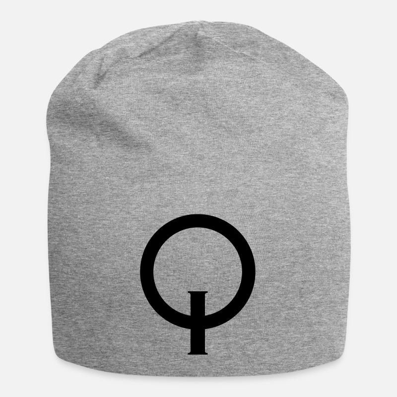 Optimist, Symbol, Opti, Segeln, Segelboot, Boot - Jersey-Beanie - Grau meliert