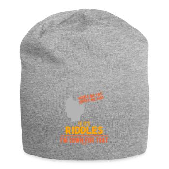 Résoudre des énigmes - Bonnet en jersey - gris chiné - Devant