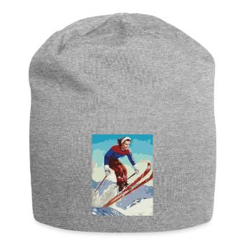 ski - Jersey Beanie - heather grey - Front