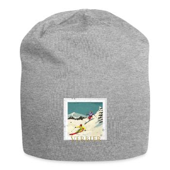 ski - Bonnet en jersey - gris chiné - Devant
