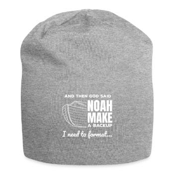 Christian Programmer Data Science Coder Jesus - Jersey Beanie - heather grey - Front