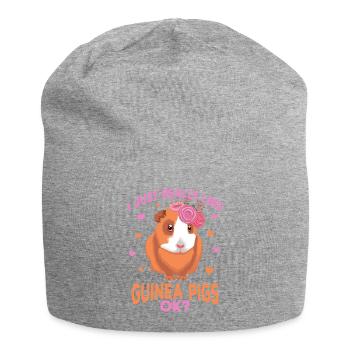 Cochon d'Inde - Bonnet en jersey - gris chiné - Devant