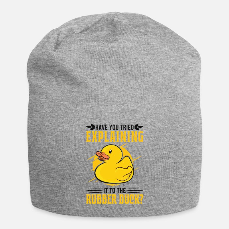 Developer Programmer Programming Duck - Jersey-Beanie - Grau meliert