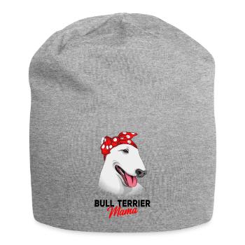 Bull terrier - Bonnet en jersey - gris chiné - Devant