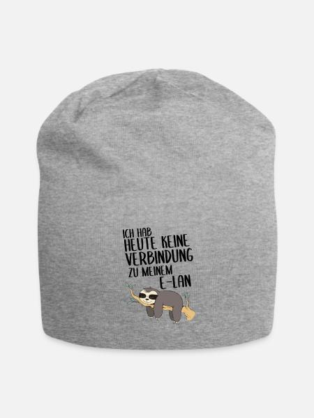 Keine Verbindung zum E-Lan Faultier - Jersey-Beanie - Grau meliert