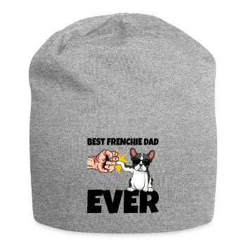 French bulldog - Jersey Beanie - heather grey - Front