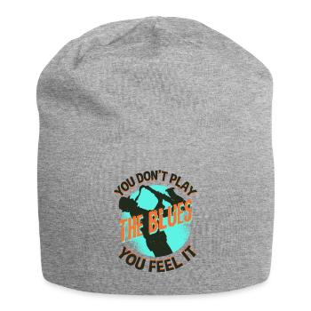 Blues Saxofon - Jersey-Beanie - Grau meliert - Vorne