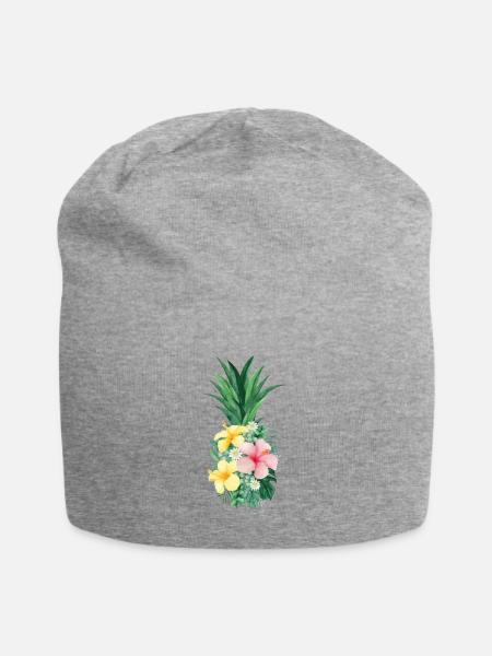 Pineapple - Jersey-Beanie - Grau meliert