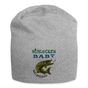 Pike fishing - Jersey Beanie - heather grey - Front