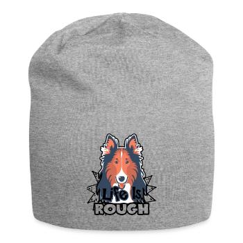 Chemise Colley Rough La vie est rude - Bonnet en jersey - gris chiné - Devant