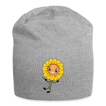 Tournesol - Bonnet en jersey - gris chiné - Devant