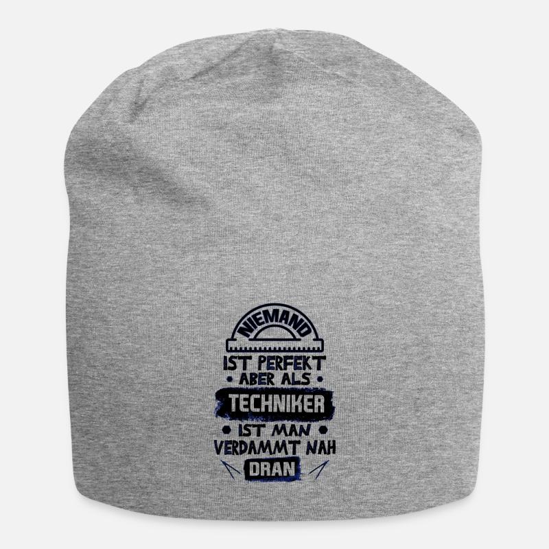 Techniker - Jersey-Beanie - Grau meliert