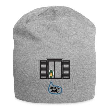 Hast du Brot? - Jersey-Beanie - Grau meliert - Vorne