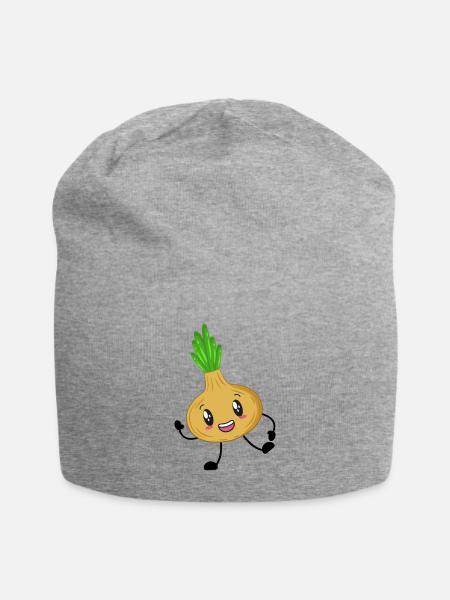 oignon - Bonnet en jersey - gris chiné