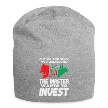 Invest in stocks on the stock exchange - Jersey Beanie - heather grey - Front