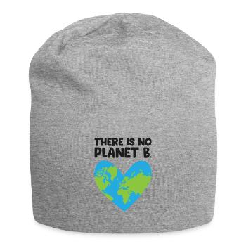 There Is No Planet B Earth Day Love Earth - Jersey Beanie - heather grey - Front