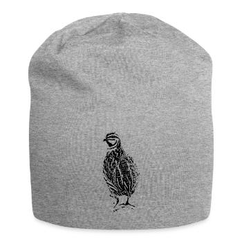 Conception de caille - Bonnet en jersey - gris chiné - Devant