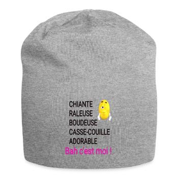 CHIANTE, RALEUSE - Bonnet en jersey - gris chiné - Devant