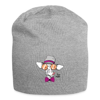 Girafe de hipster - Bonnet en jersey - gris chiné - Devant