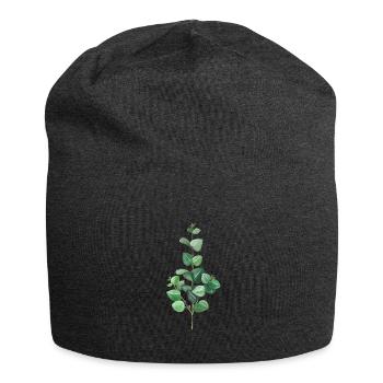 Green Eucalyptus - Jersey-Beanie - Anthrazit - Vorne