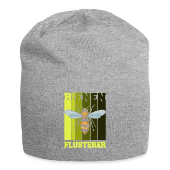 Bienen Flüsterer Imker Outfit - Jersey-Beanie - Grau meliert - Vorne