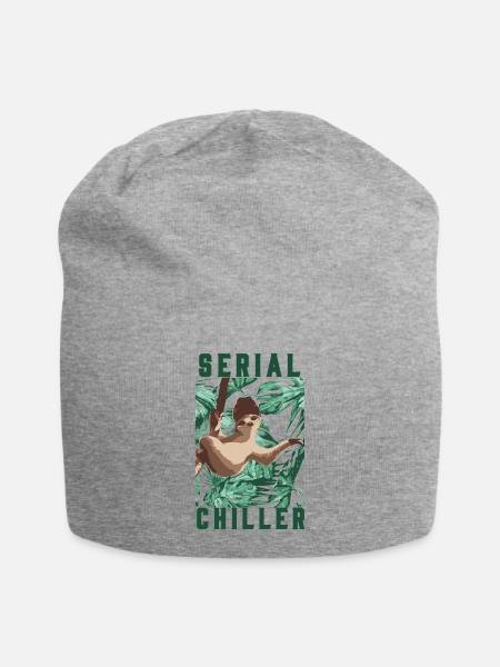Sloth serial chiller - Jersey-Beanie - Grau meliert