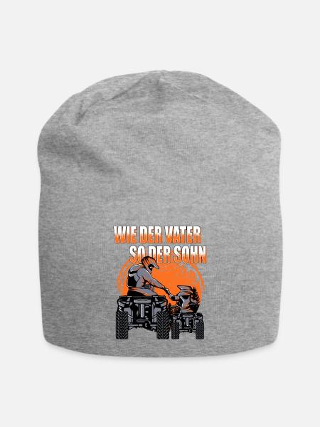 Quad - Jersey-Beanie - Grau meliert