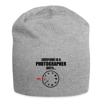 photographe - Bonnet en jersey - gris chiné - Devant