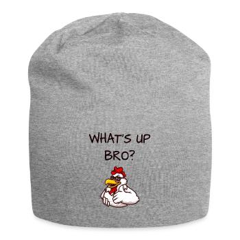 funny hen - Jersey Beanie - heather grey - Front