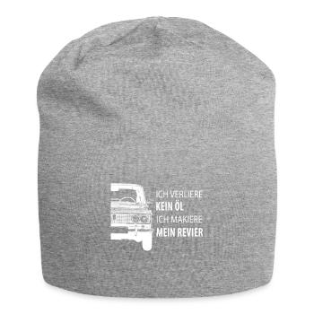 LADA NIVA Verliere kein Öl makiere mein Revier - Jersey-Beanie - Grau meliert - Vorne