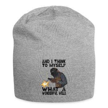 Schweißer Schweißen Schweißerhelm Metaller - Jersey-Beanie - Grau meliert - Vorne