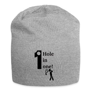 Hole in one! - Jersey Beanie - heather grey - Front